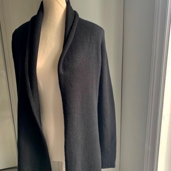 Banana black cashmere Cadigan small sweater classic timeless - Picture 1 of 7